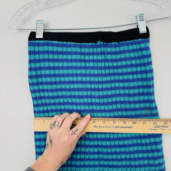 The Ragged Blue Priest Stripe Skirt Ribbed Mini Women’s Size XS - Picture 3 of 8